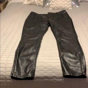 Vegan leather pants